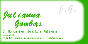 julianna gombas business card